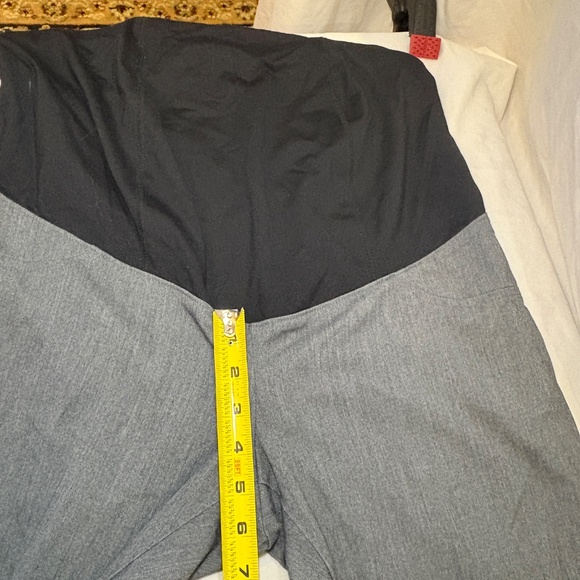 Ingrid & Isabel Maternity Pants Womens 6 Black/Gray Bootcut Full Panel - Picture 7 of 10